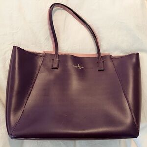 Kate Spade Burgundy and Pink Tote